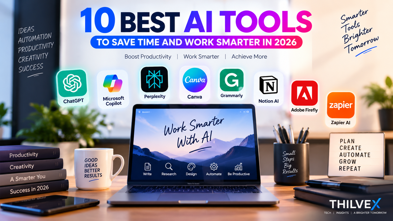 10 Best AI Tools to Save Time and Work Smarter in 2026